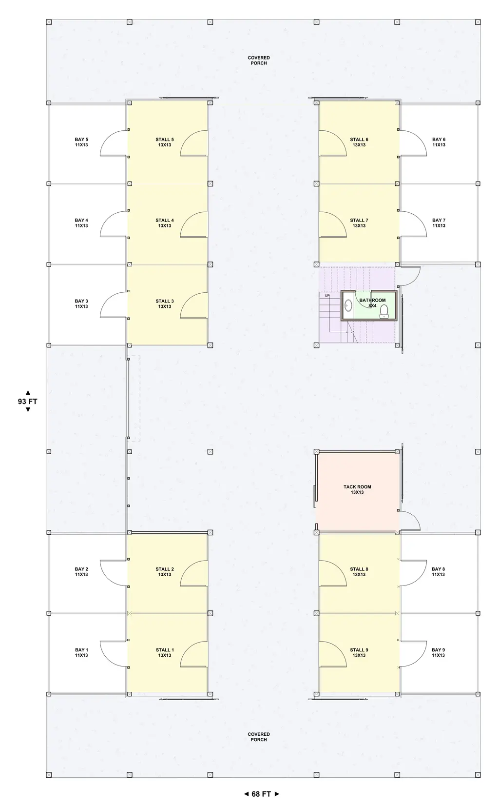 Horse Palace — main floor plan