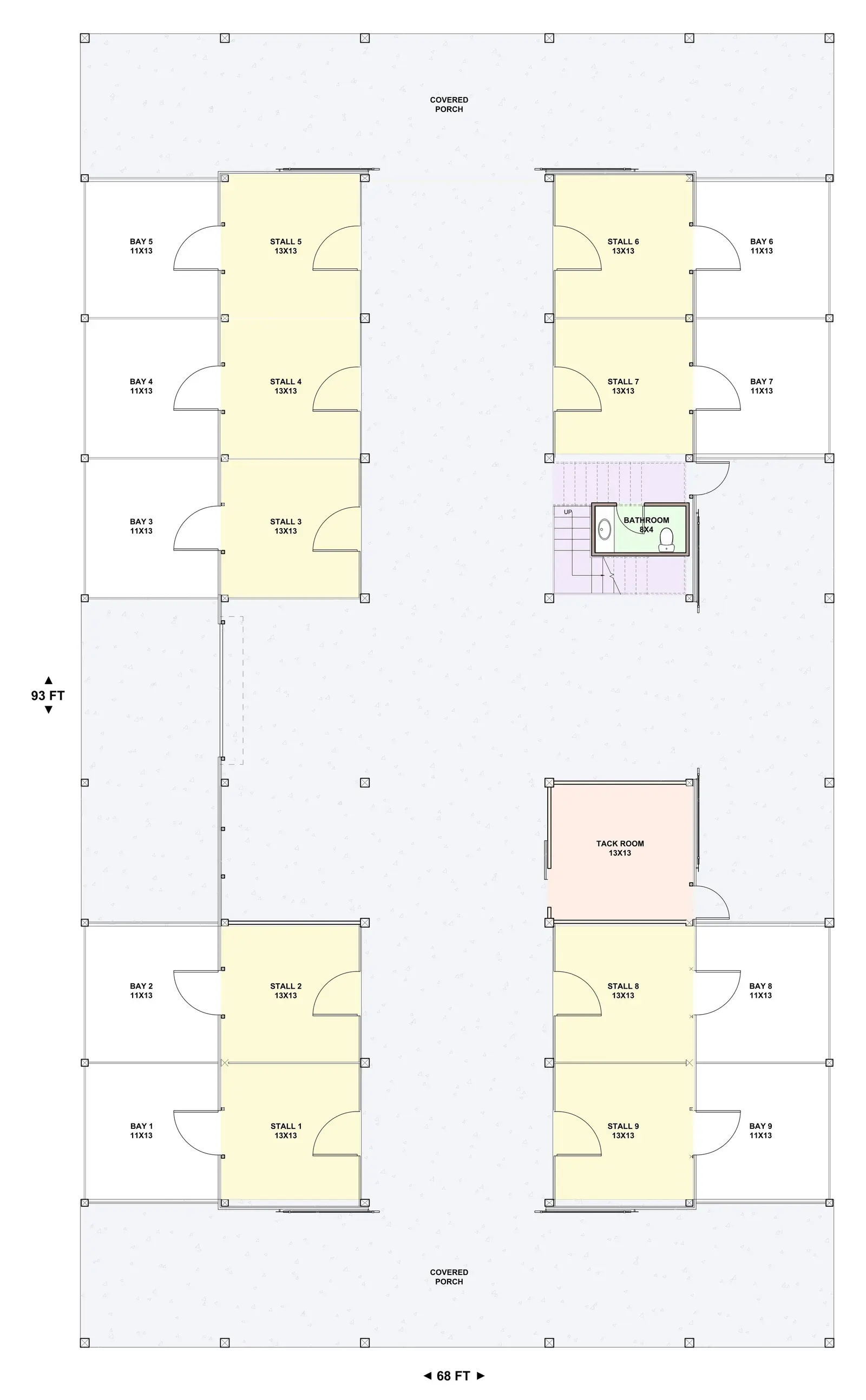 Horse Palace — main floor plan
