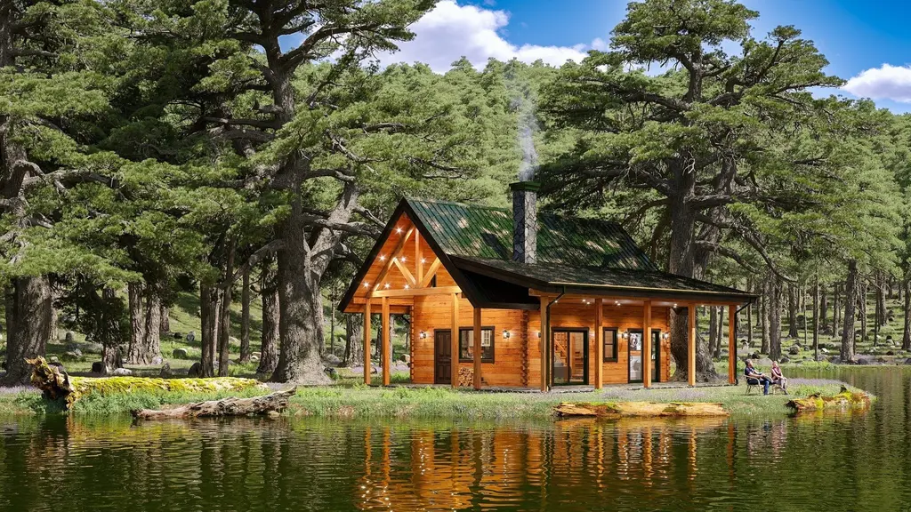 Oak Park - Log Home Floor Plans Shop by Sierra Log & Timber