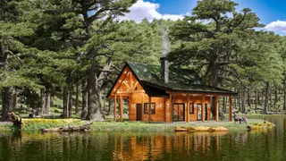 Oak Park - Log Home Floor Plans Shop by Sierra Log & Timber