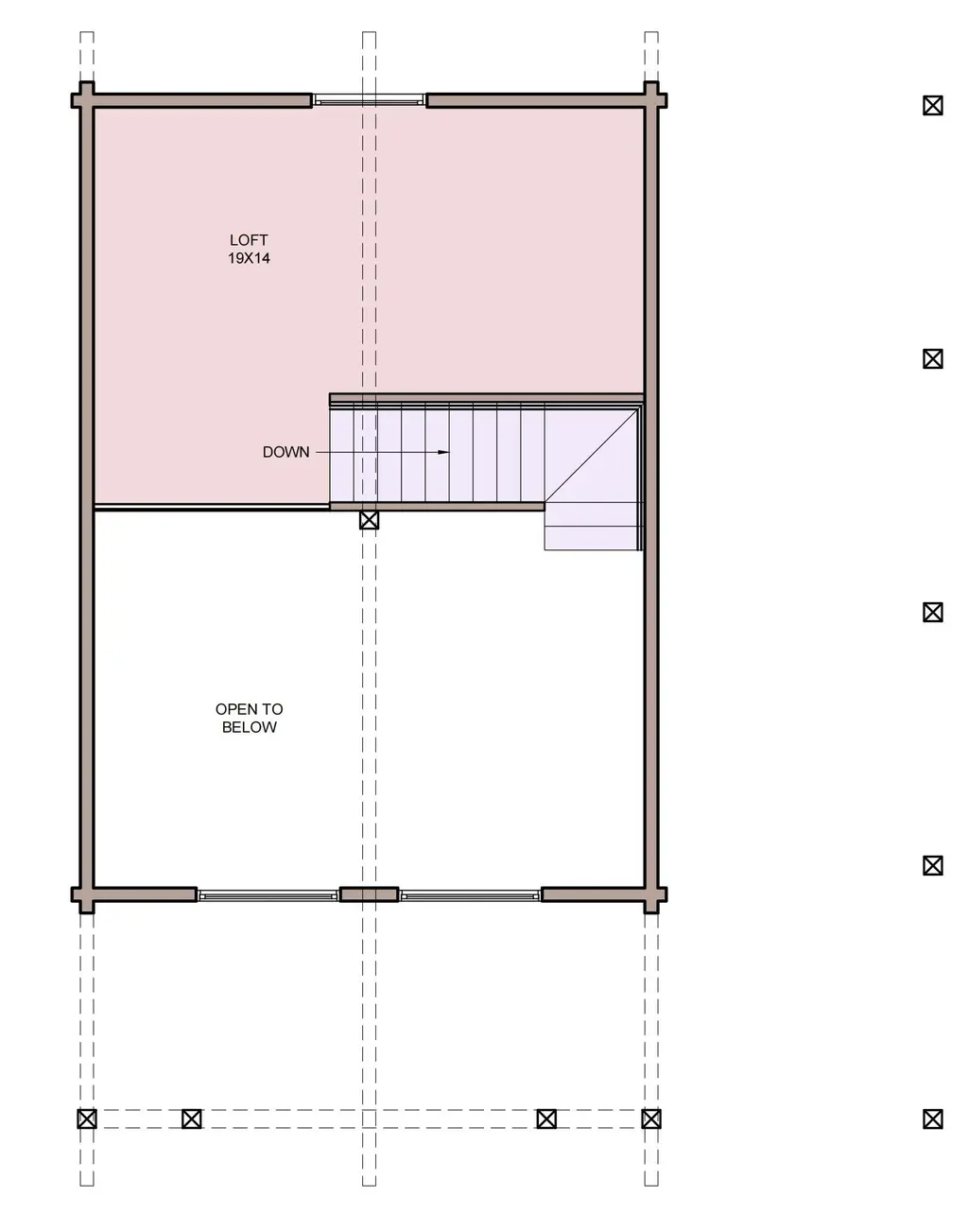 oak park — loft floor plan