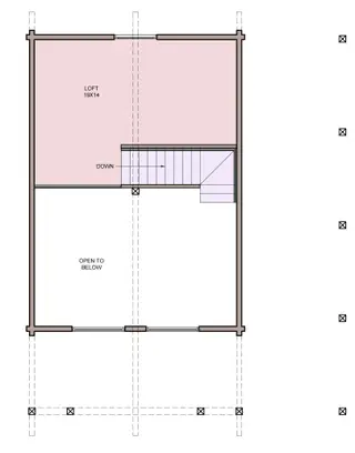 oak park — loft floor plan