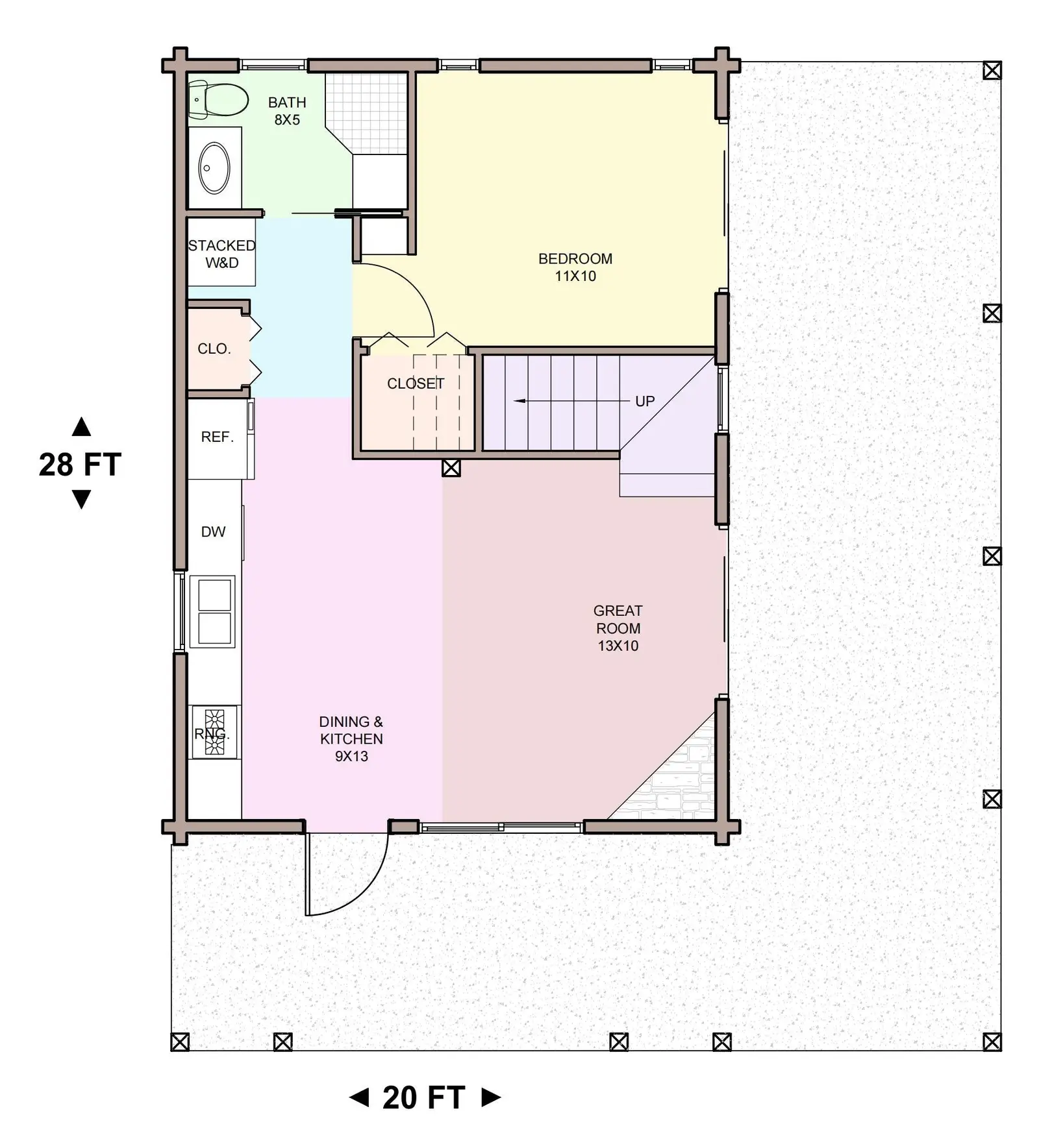 oak park — main floor plan