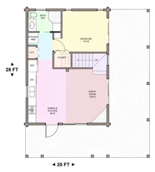 oak park — main floor plan
