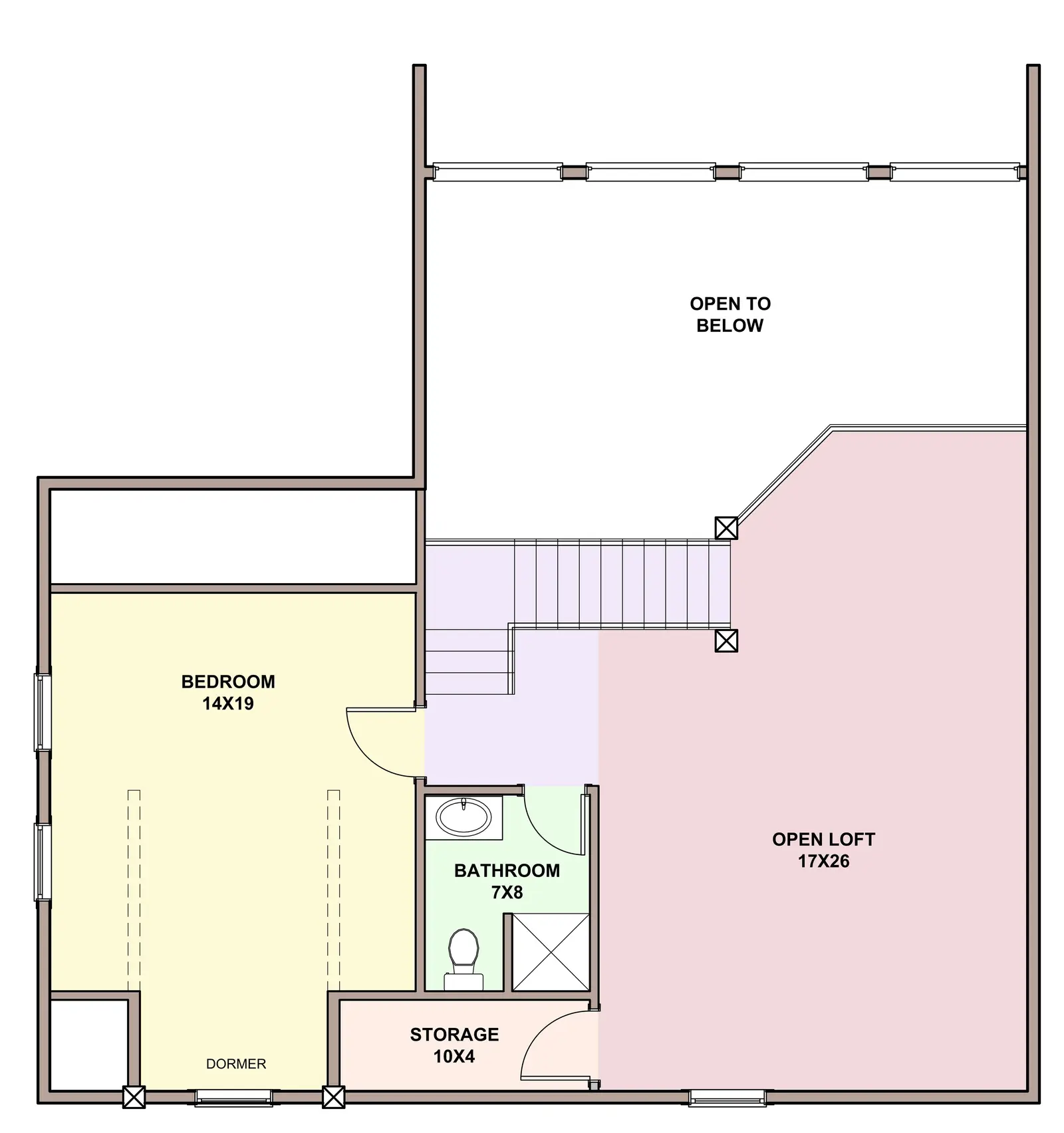 River Retreat — loft floor plan