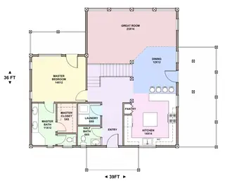 River Retreat — main floor plan