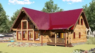 River Retreat - Log Home Floor Plans Shop by Sierra Log & Timber