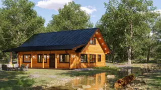 ADU 1200/1670 - Log Home Floor Plans Shop by Sierra Log & Timber