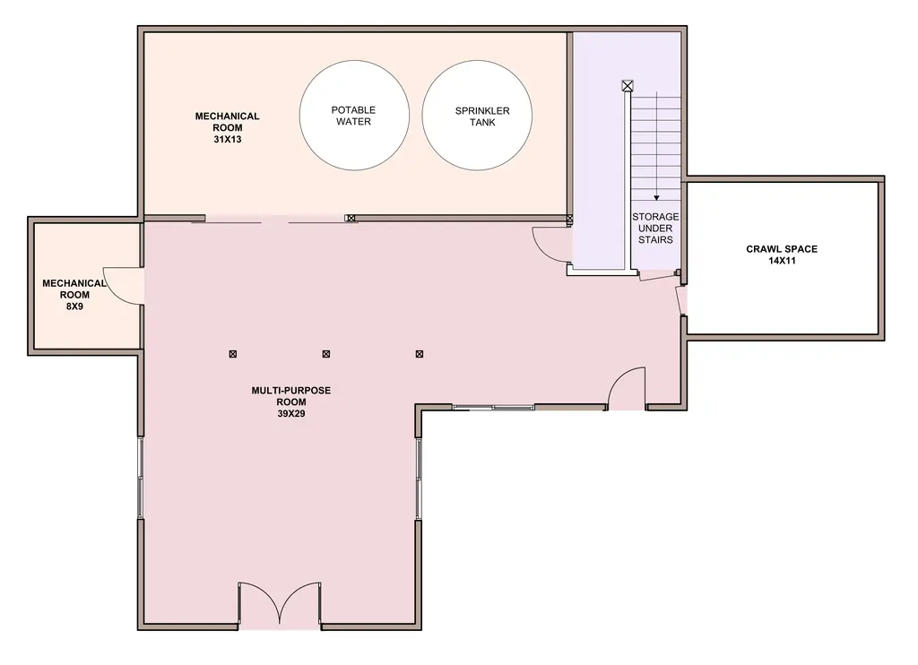 Summit — basement floor plan