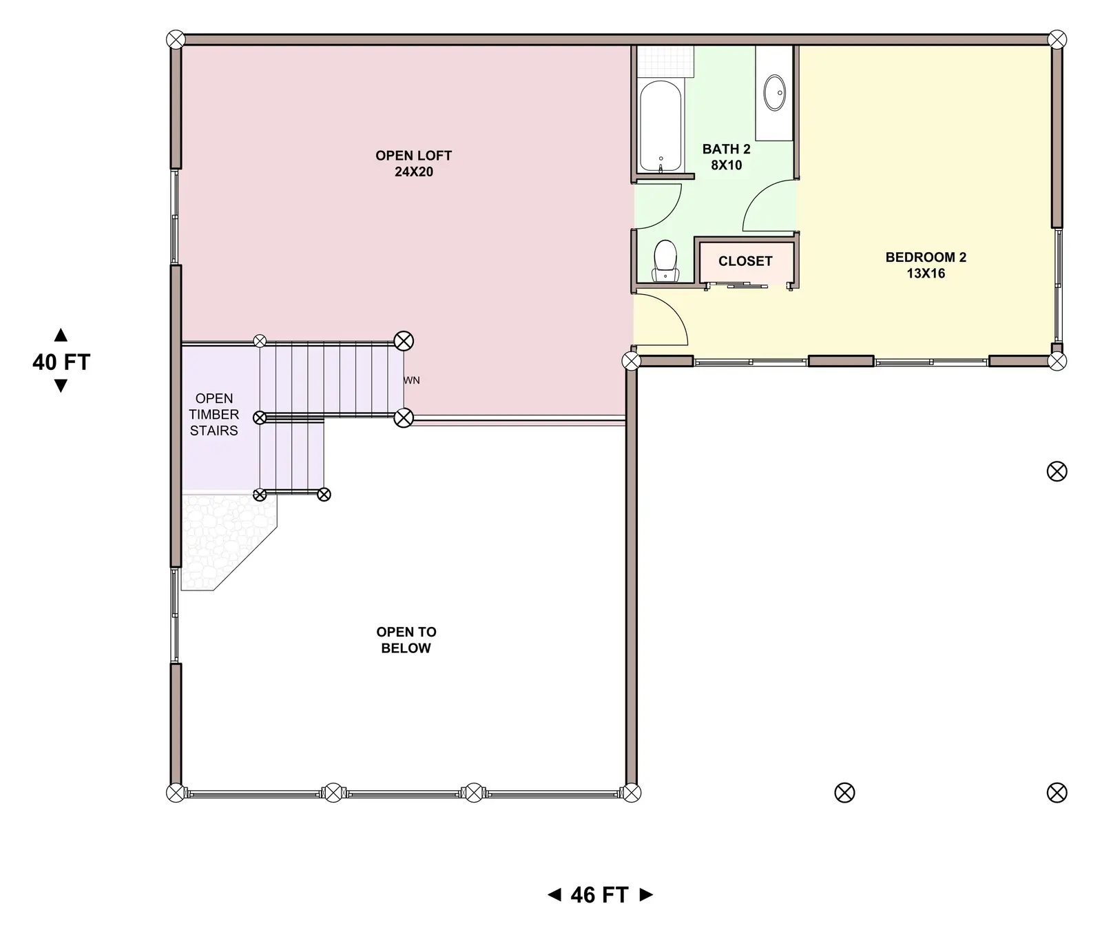 Rimcrest 2 — loft floor plan