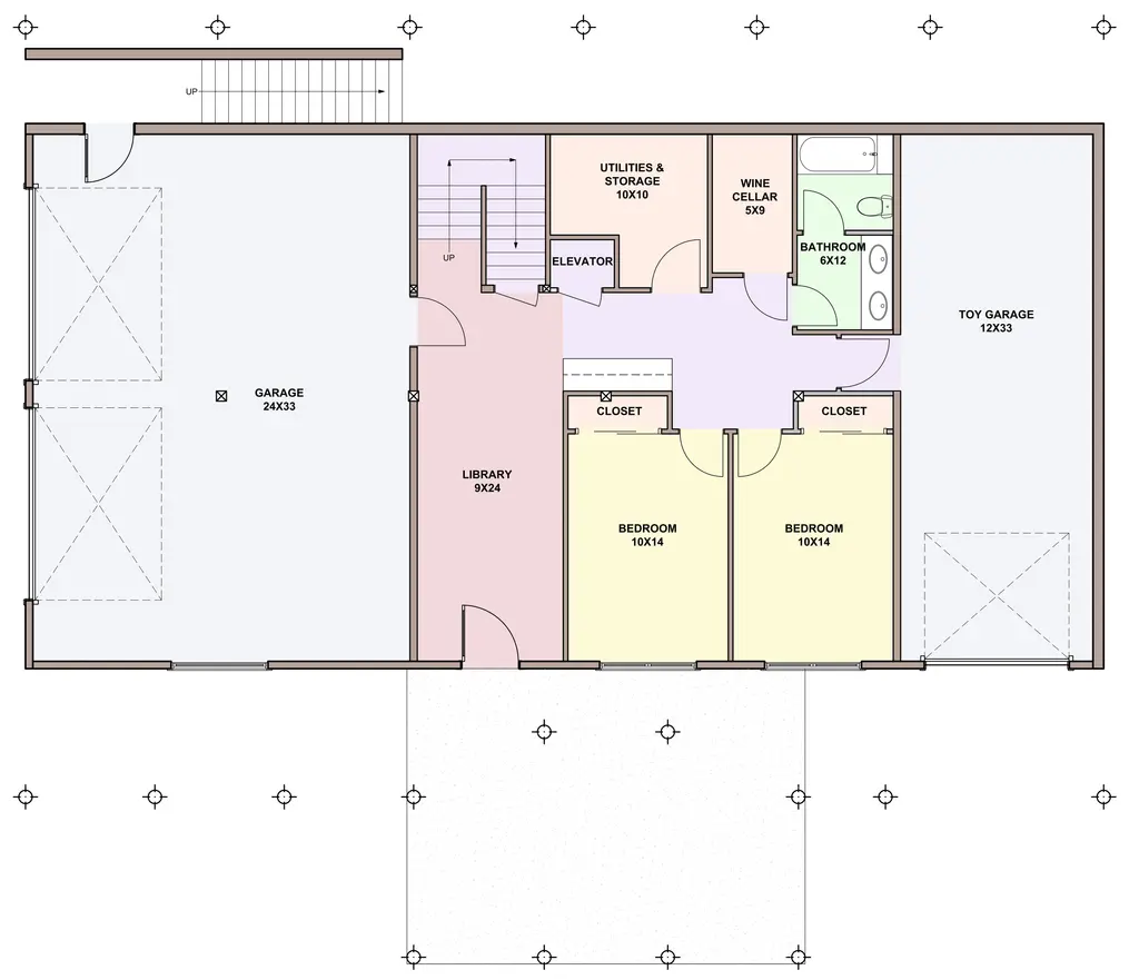 snow peak — basement floor plan