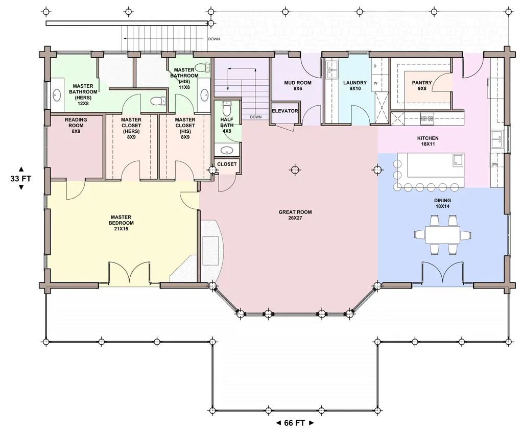 snow peak — main floor plan
