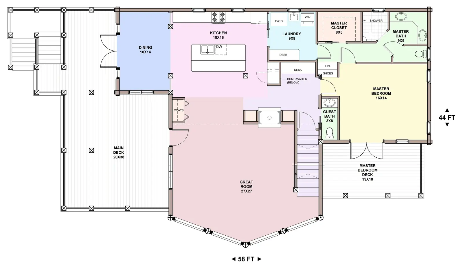 sonora heights — main floor plan
