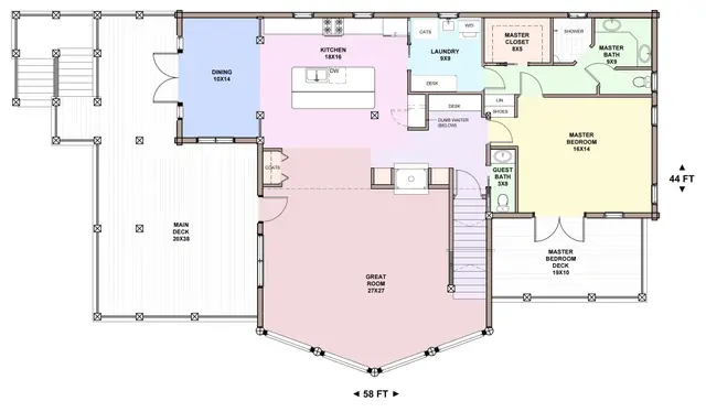 sonora heights — main floor plan