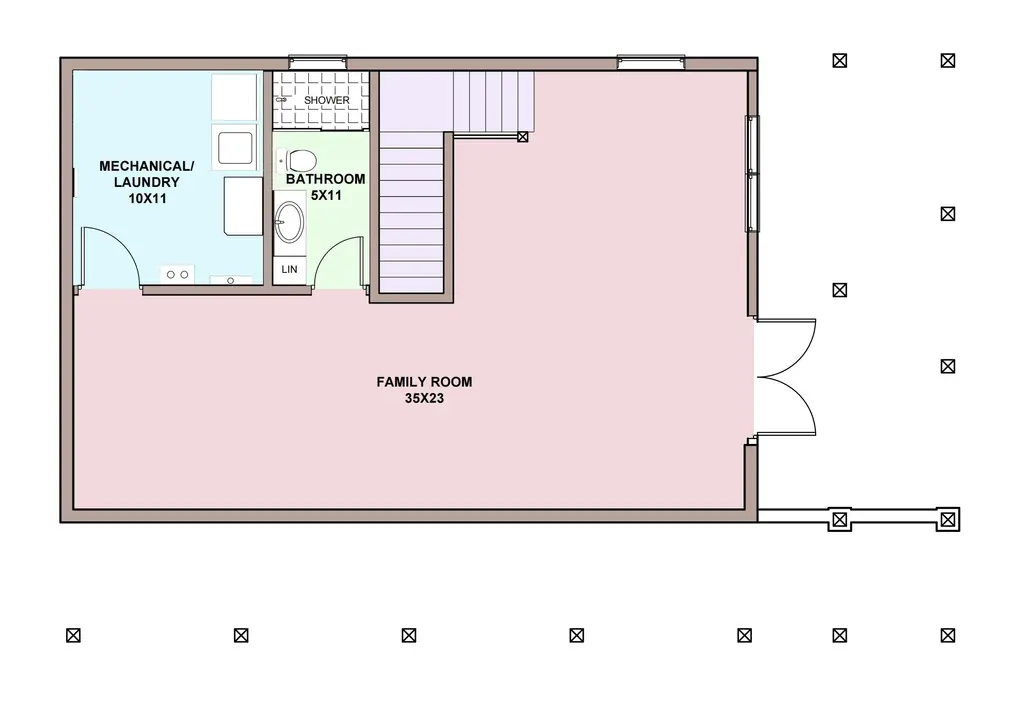 cedar meadow — basement floor plan