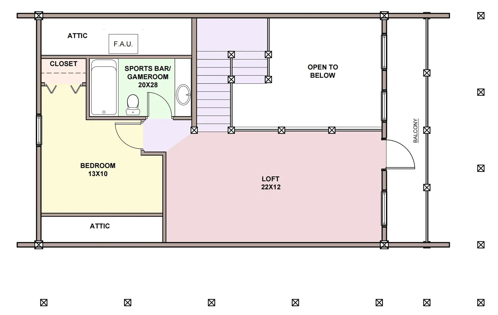 cedar meadow — loft floor plan
