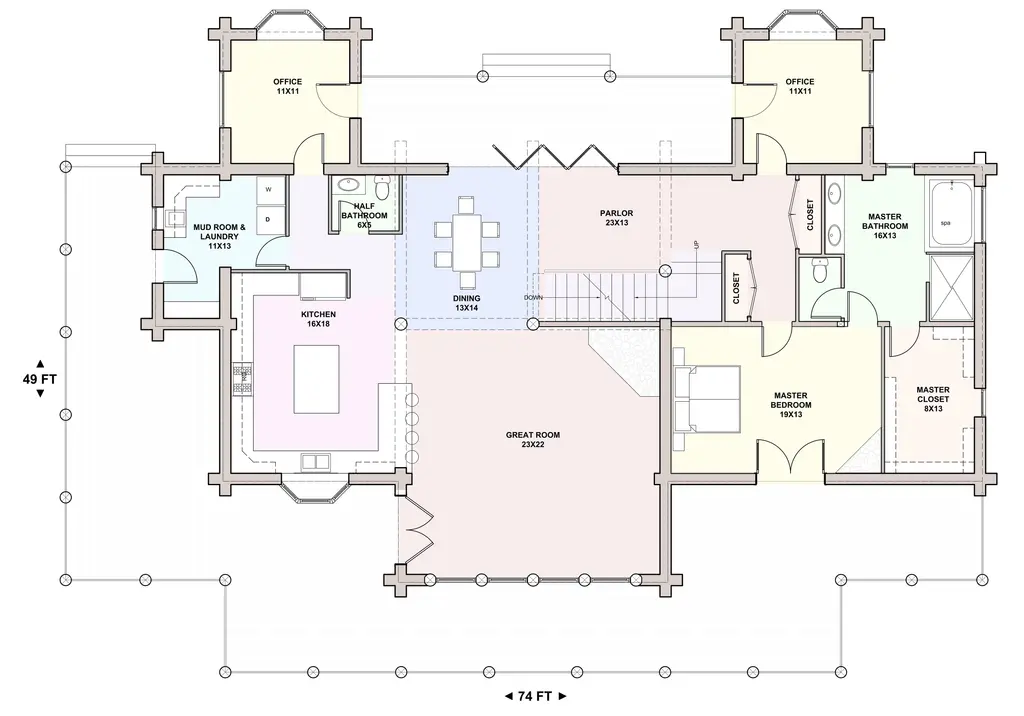 Wapati — main floor plan