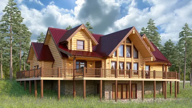 Wapati - Log Home Floor Plans Shop by Sierra Log & Timber