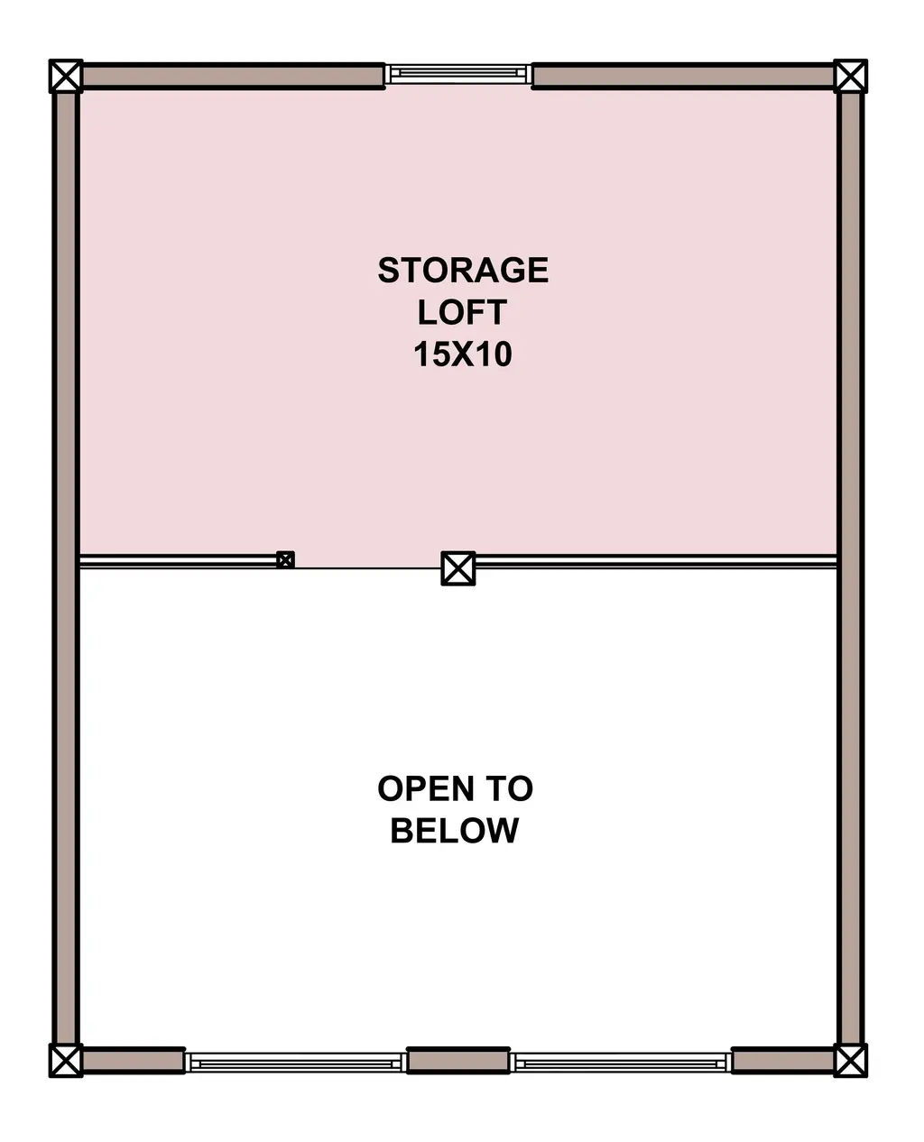 Crow's Nest — loft floor plan