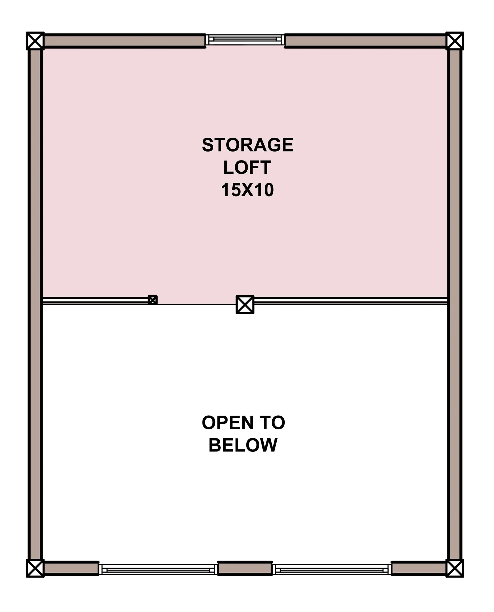 Crow's Nest — loft floor plan