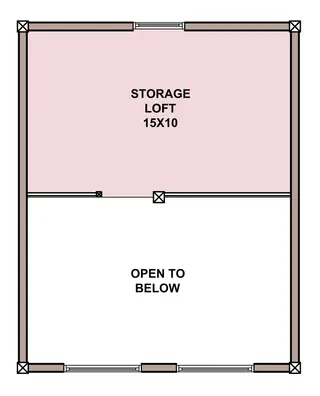 Crow's Nest — loft floor plan