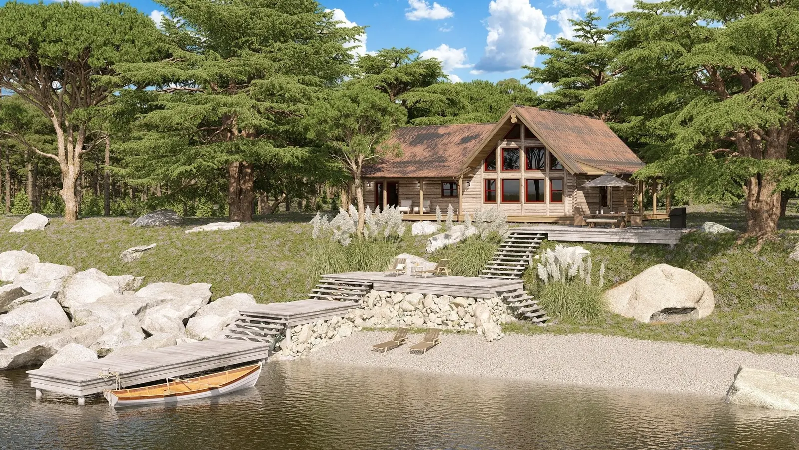 Skyline 2 - Log Home Floor Plans Shop by Sierra Log & Timber