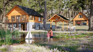 Parkside - Log Home Floor Plans Shop by Sierra Log & Timber