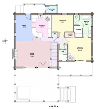 Rio Bravo — main floor plan