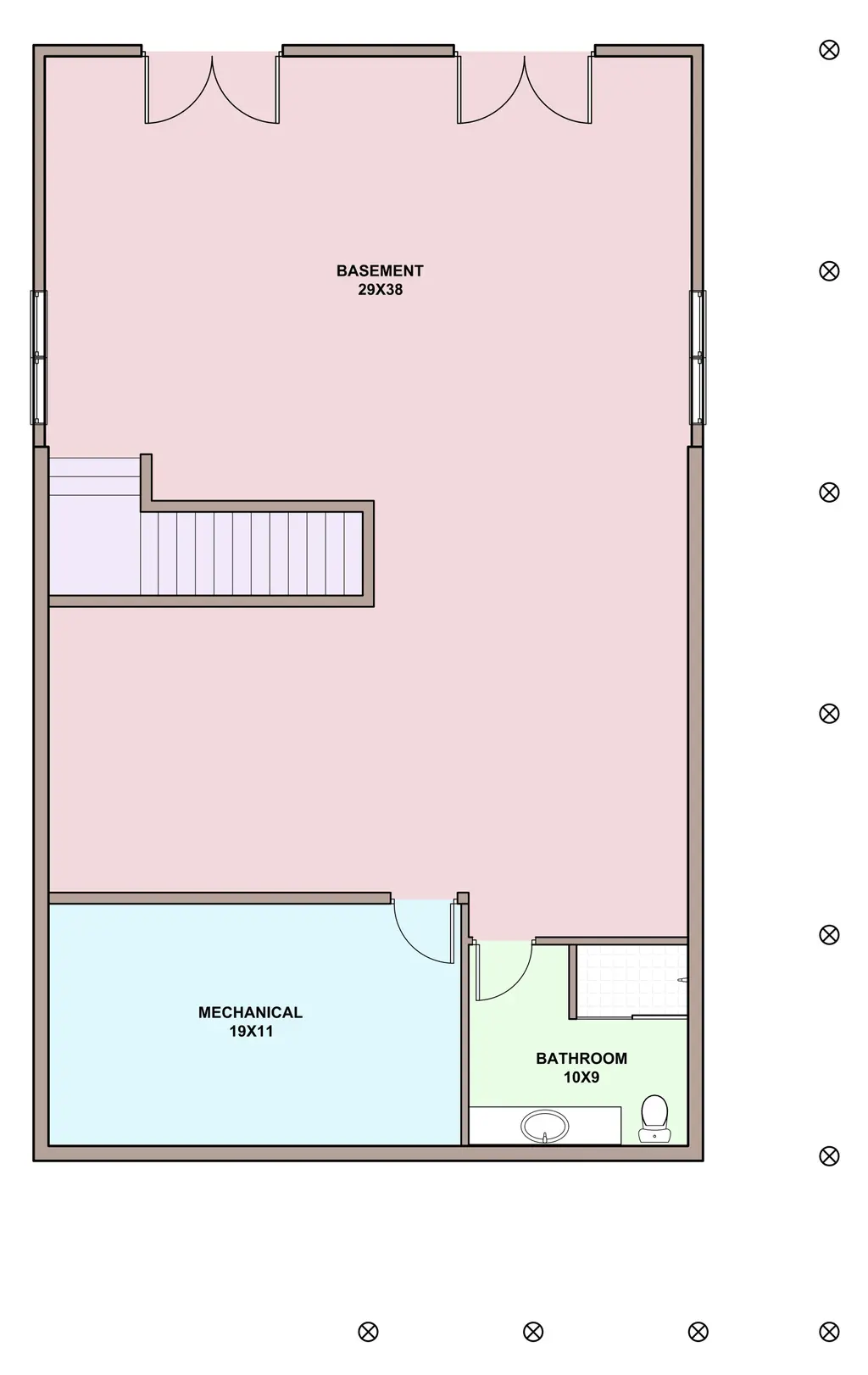Chalet — basement floor plan