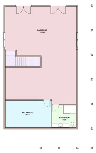 Chalet — basement floor plan