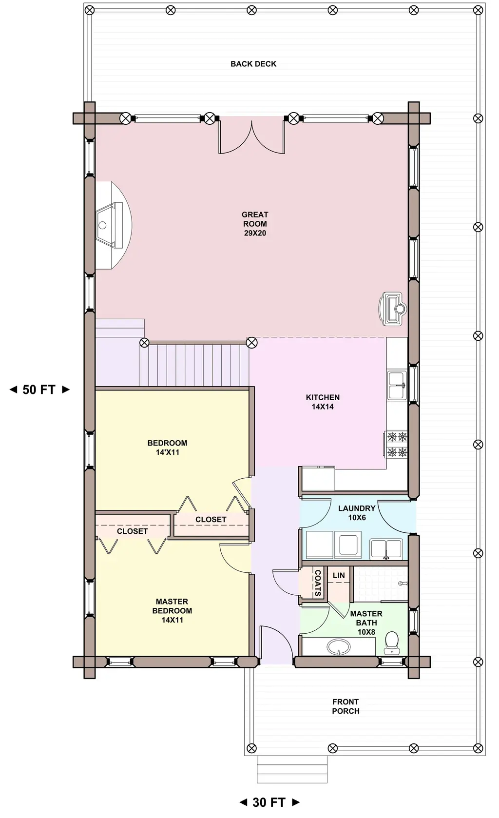 Chalet — main floor plan