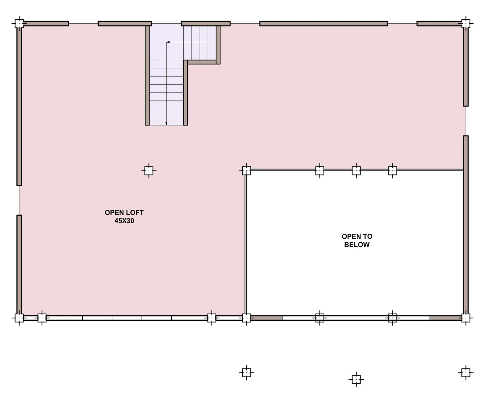 Timber Palace — loft floor plan