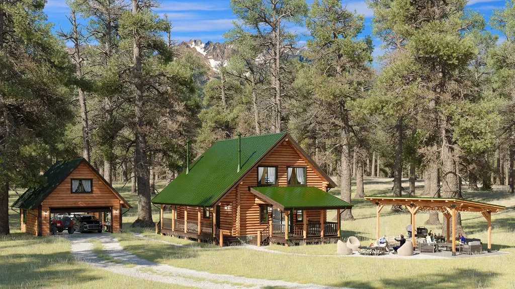 Tahoe Valley - Log Home Floor Plans Shop by Sierra Log & Timber