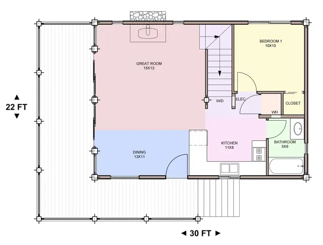 shadow hill — main floor plan