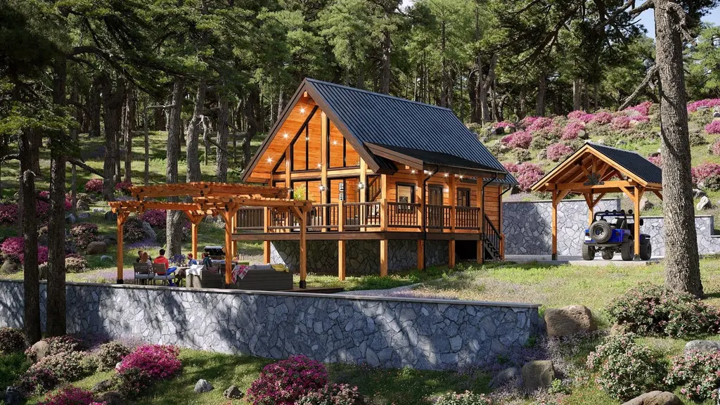 Shadow Hill - Log Home Floor Plans Shop by Sierra Log & Timber