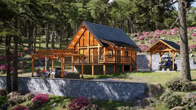 Shadow Hill - Log Home Floor Plans Shop by Sierra Log & Timber