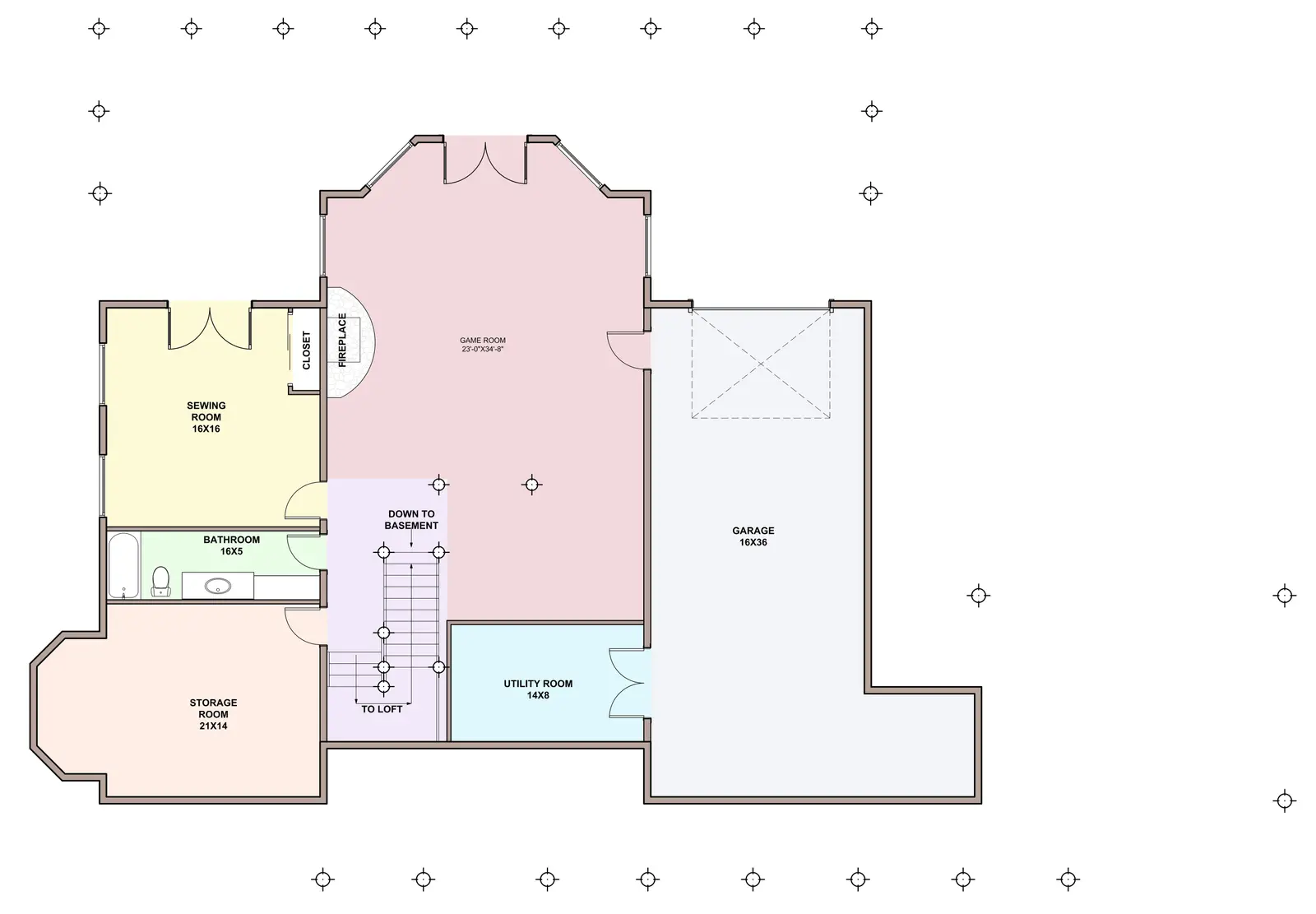 Cressman — basement floor plan