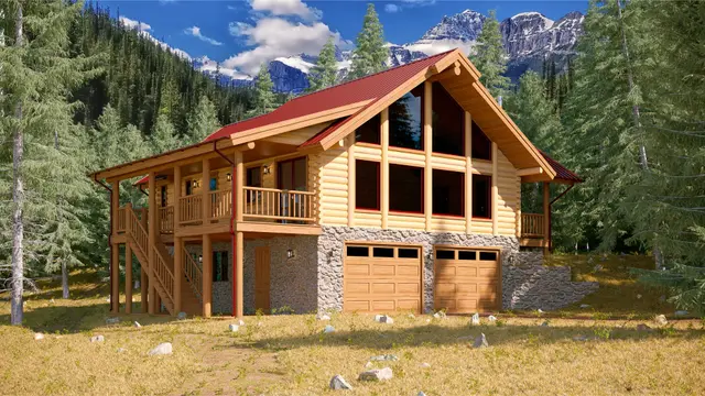 Nevada - Log Home Floor Plans Shop by Sierra Log & Timber
