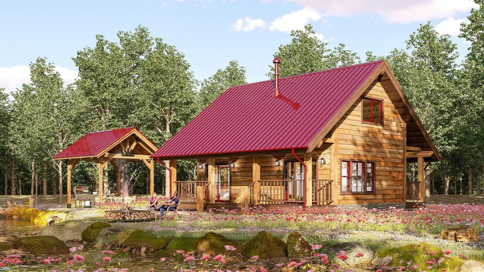 Kennedy - Log Home Floor Plans Shop by Sierra Log & Timber