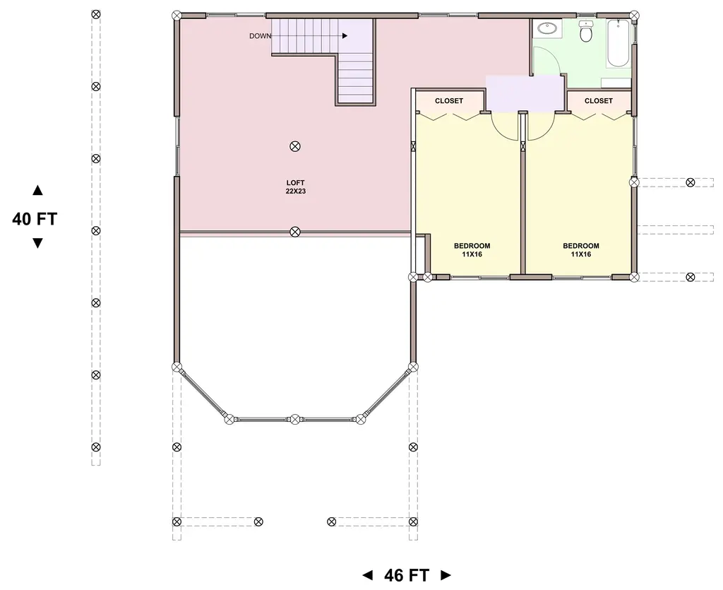 Rimcrest — loft floor plan