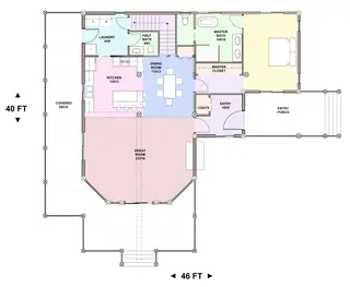 Rimcrest — main floor plan