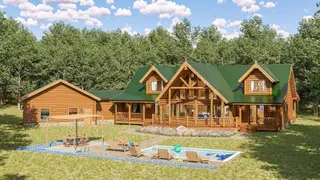 Elkton - Log Home Floor Plans Shop by Sierra Log & Timber