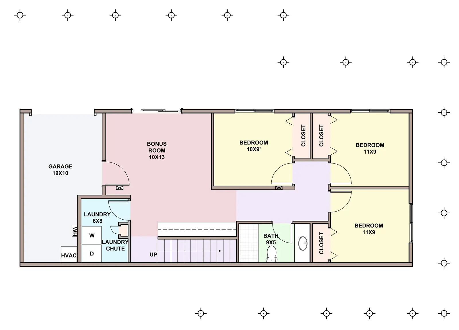 Orchid — basement floor plan