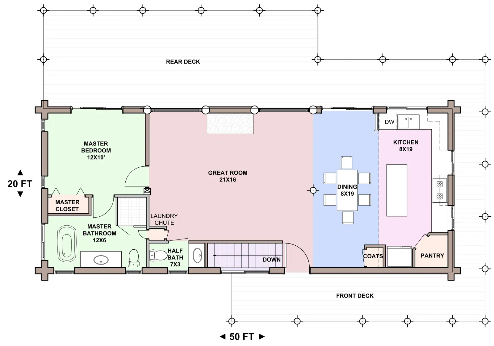 Orchid — main floor plan