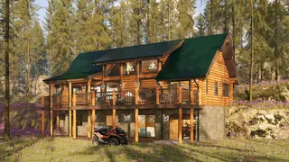 Orchid - Log Home Floor Plans Shop by Sierra Log & Timber