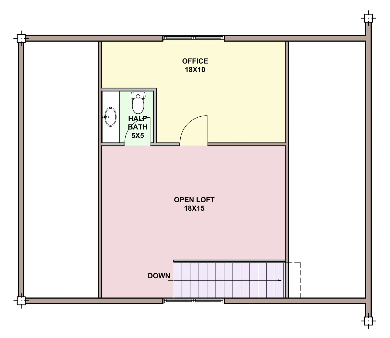 coventry — loft floor plan