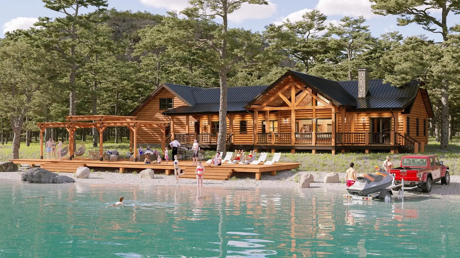 Coventry - Log Home Floor Plans Shop by Sierra Log & Timber