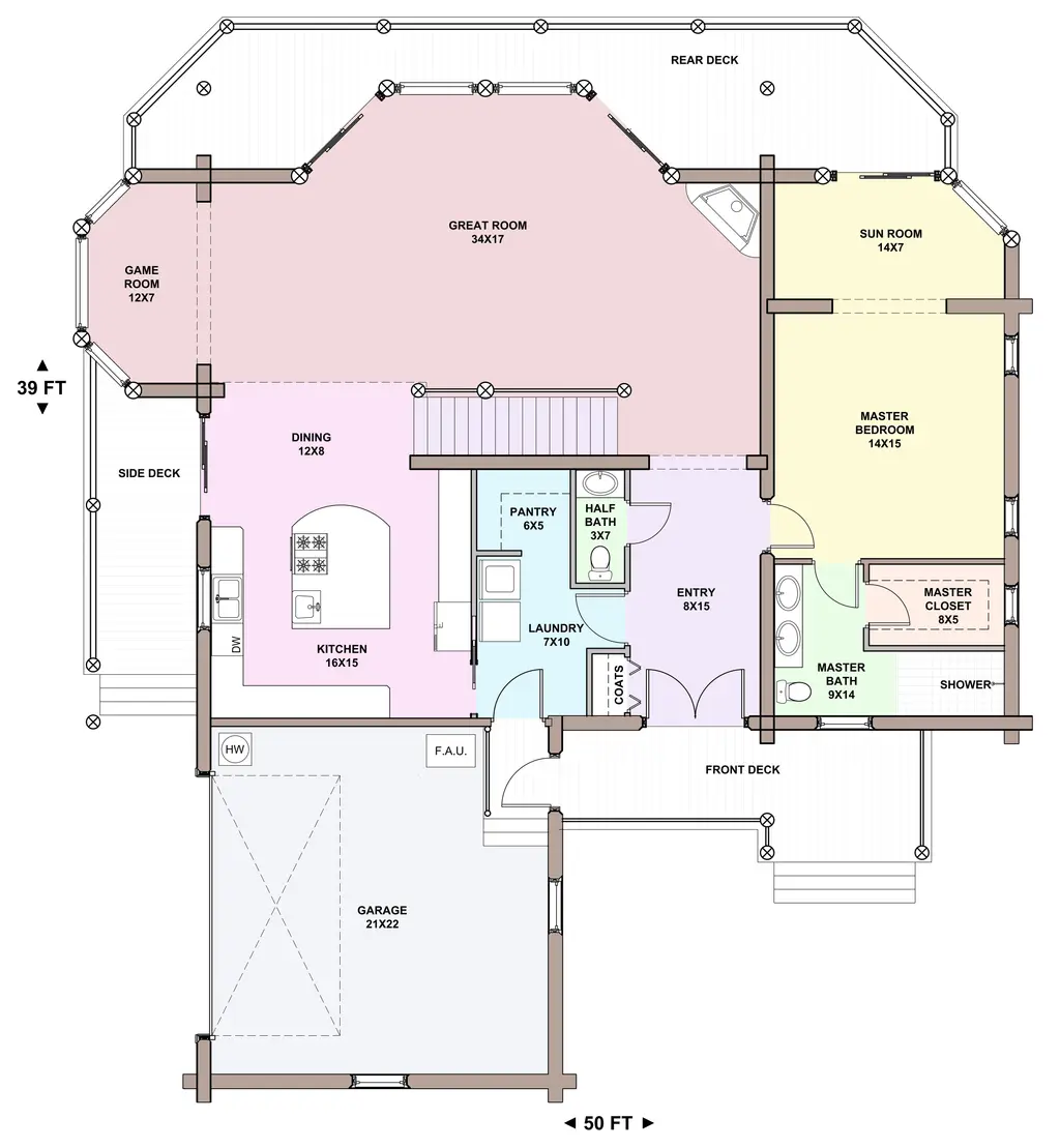 Frazier — main floor plan