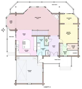 Frazier — main floor plan