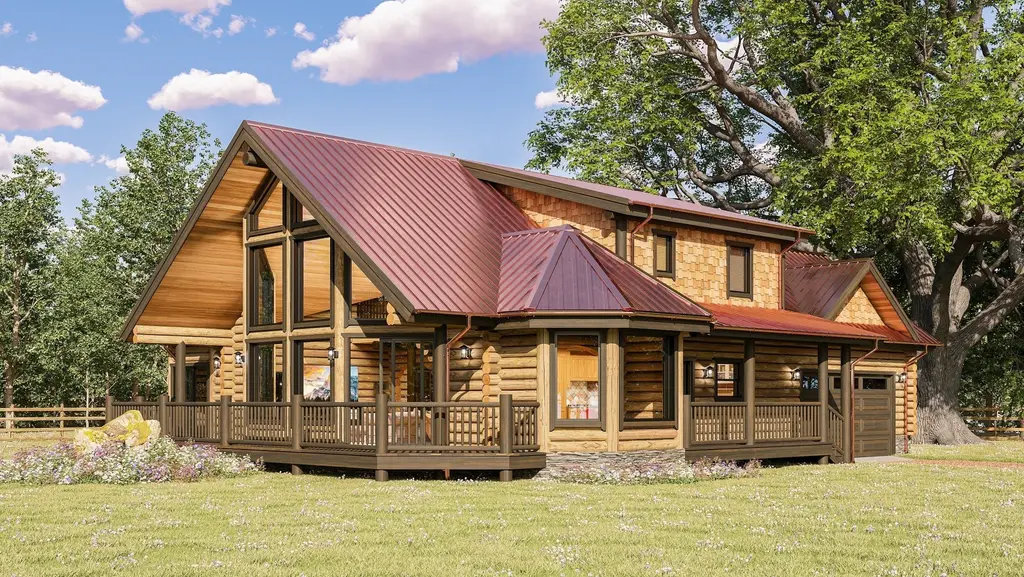 Frazier - Log Home Floor Plans Shop by Sierra Log & Timber